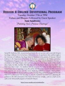 Region 8 Devotional Program | Guest speaker - Sam Sandweiss