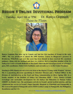 Region 8 Devotional Program | Follow the Master - Dr. Ramya Gopinath